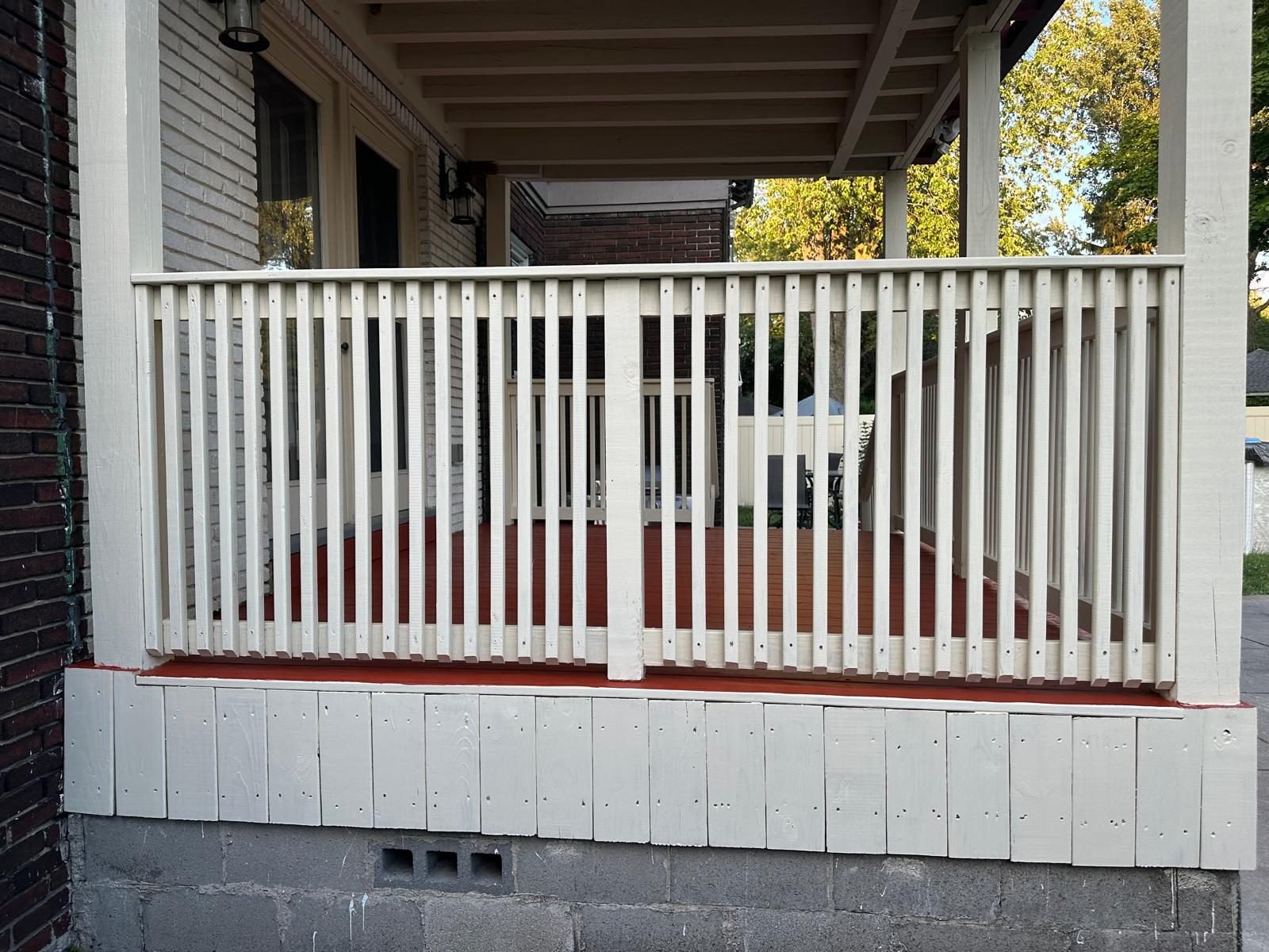 Wood fence installed around a Western New York backyard